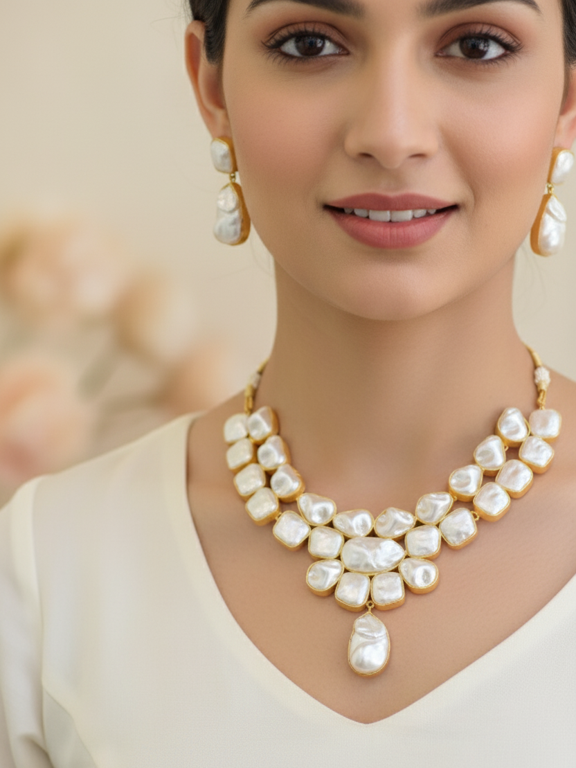 Pearl Necklace Set