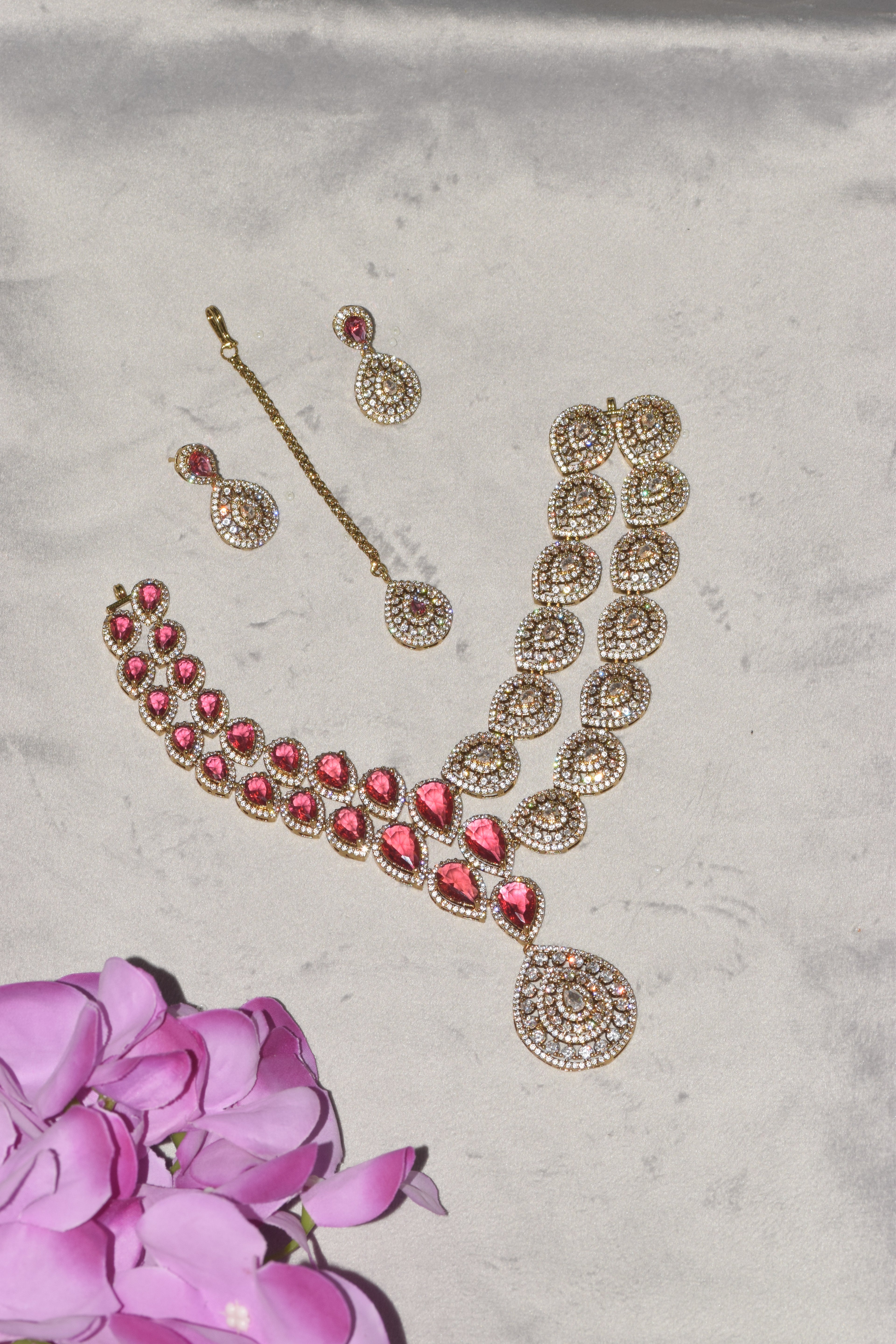 red Diamonds Jewellery Set