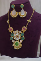 Pastels Multi-Stone Necklace Set -
