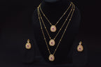 Multi-Layered Kundan Jewelry Set with Ruby Accents
