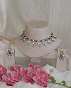 Royal Victorian Polki Kundan Necklace Set - Bridal Wedding Jewelry Collection