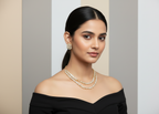 Premium Uncut Polki Kundan Jewelry Set - Gold Layered Necklace & Floral Stud Earrings