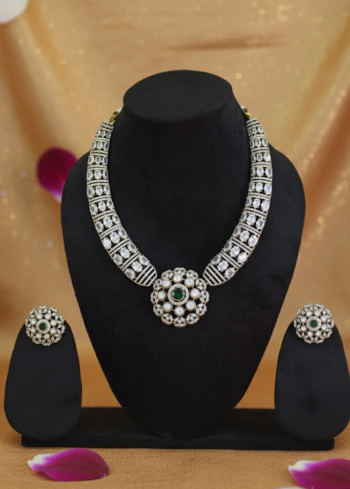 Premium Moissanite kundan Set