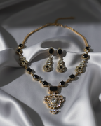 Luxury Multi-Stone Necklace and Earring Set - Victorian Statement Jewelry